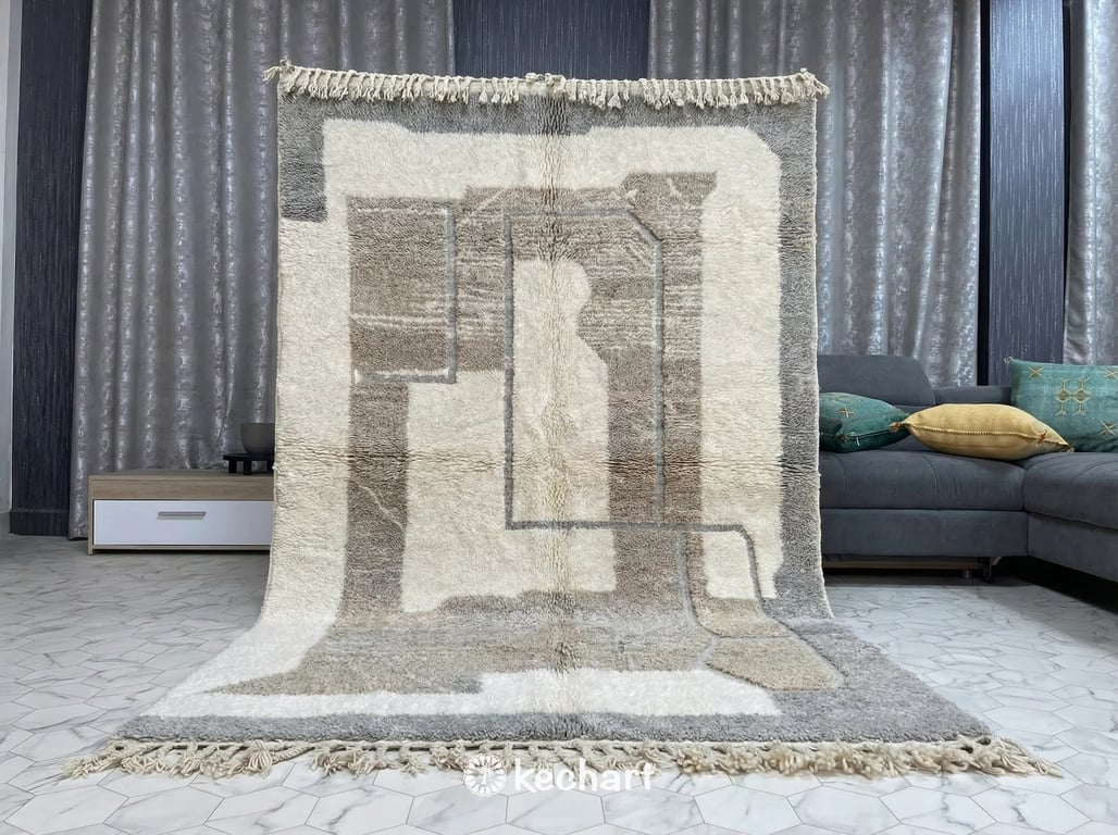 Custom Beni Ourain Rug - Handwoven Moroccan Wool Area Rugs