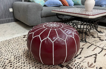 The Finest Craftsmanship: Traditional Moroccan Leather Poufs and Ottomans