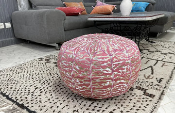 A Touch of Morocco: Transform Your Space with Genuine Leather Poufs