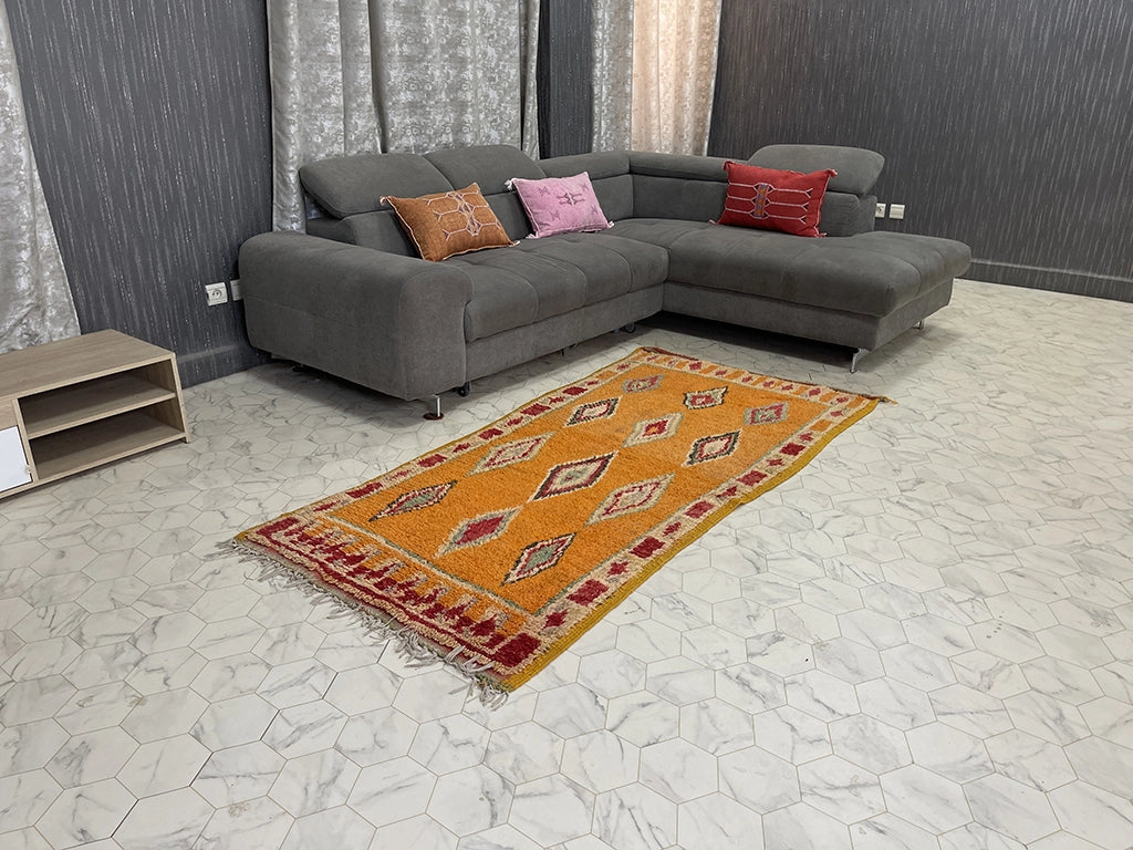 Azemmour Artistry - 3x7ft- Boujaad Rug