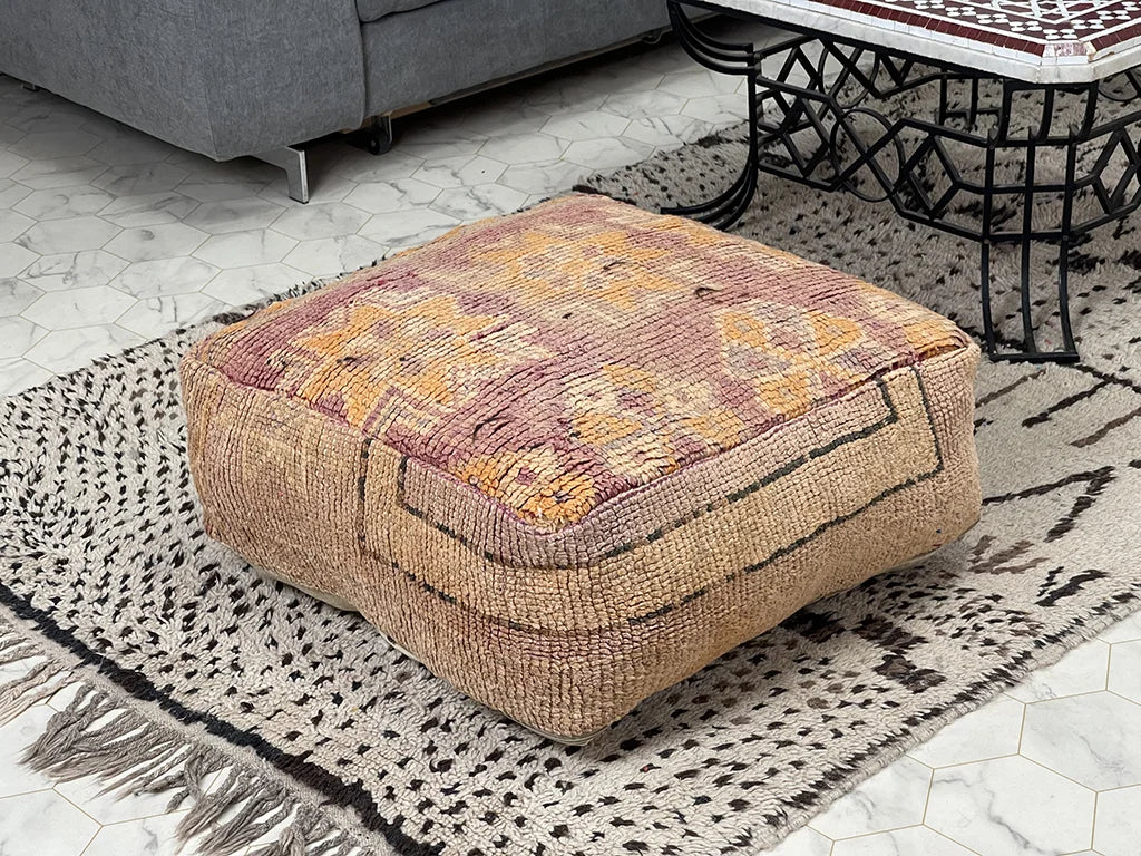 Libyan Luster - Kilim Pouf