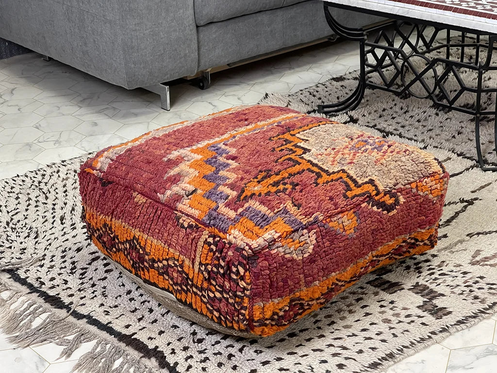 Spicy Cinnamon - Kilim Pouf