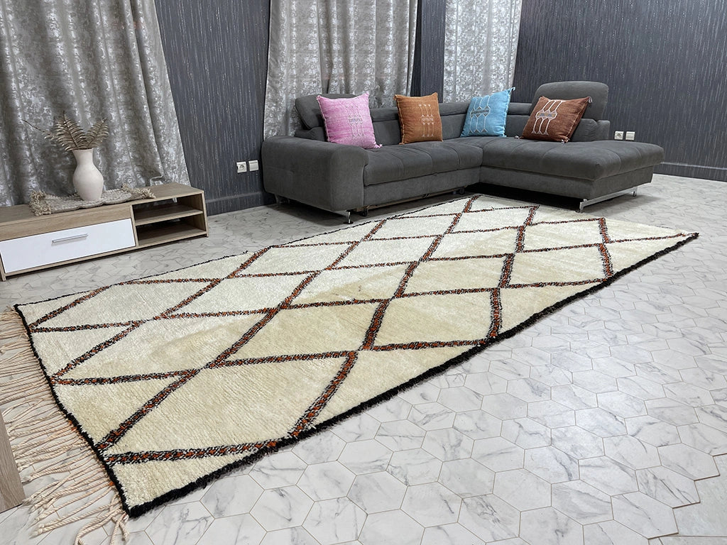 Zelayad - 5x12ft- Beni Ourain Rug