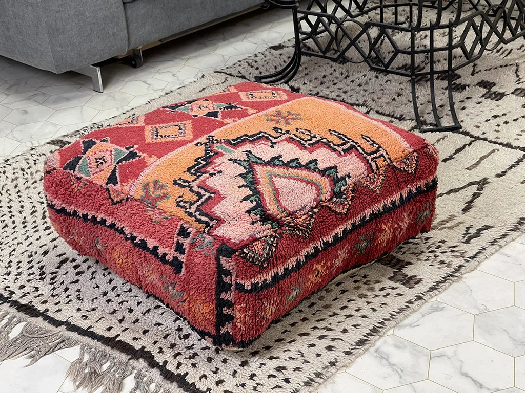 Opéra Garnier Rouge - Kilim Pouf