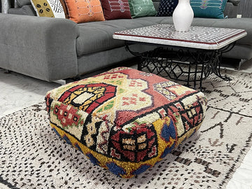 NYC Nights - Kilim Pouf