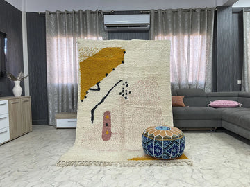 Asafar Azerg - 5x8ft- Beni Ourain Rug