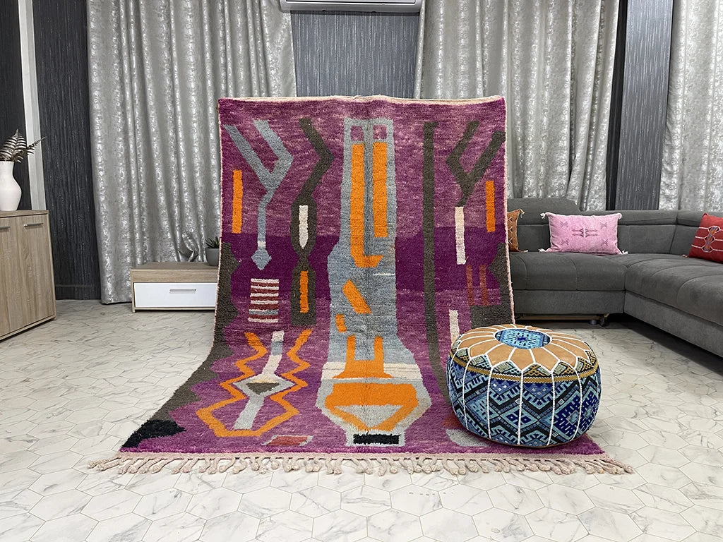 Oujda Opulence - 5x8ft- Beni Ourain Rug