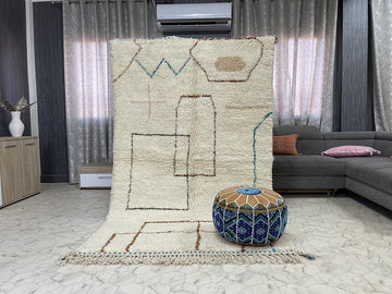 Sandswept Serenity - 5x8ft- Beni Ourain Rug