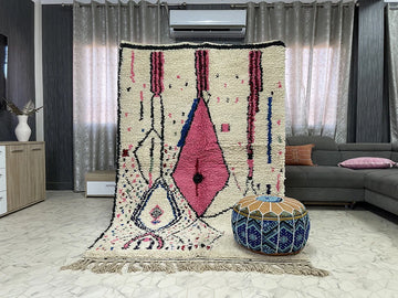 Tazemmourt - 5x8ft- Beni Ourain Rug