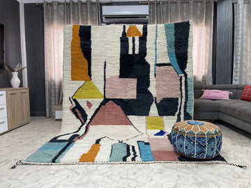 The Essence of Colors - 7x10ft- Beni Ourain Rug