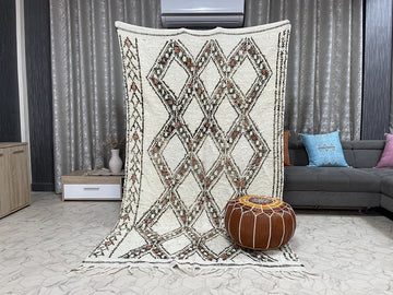 Mini Maghreb Monochrome - 5x9ft- Beni Ourain Rug