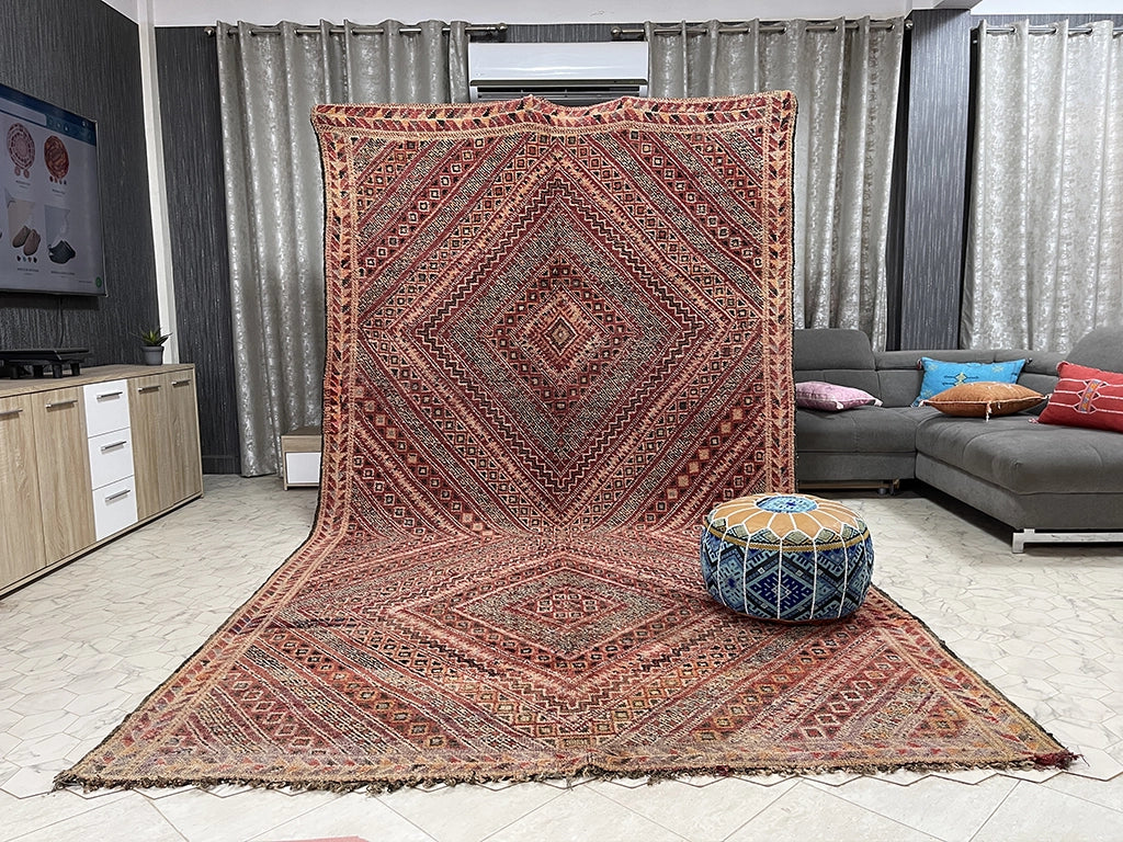 Taza Trellis - 7x13ft- Boujaad Rug