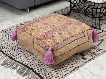 Libyan Luster - Kilim Pouf