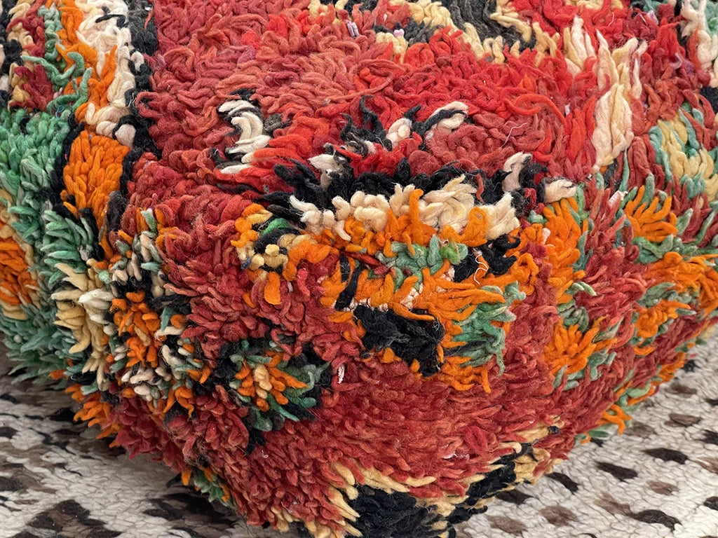 Fire Opal - Kilim Pouf