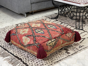 Hot Ginger - Kilim Pouf