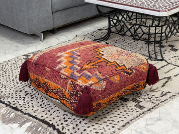 Spicy Cinnamon - Kilim Pouf