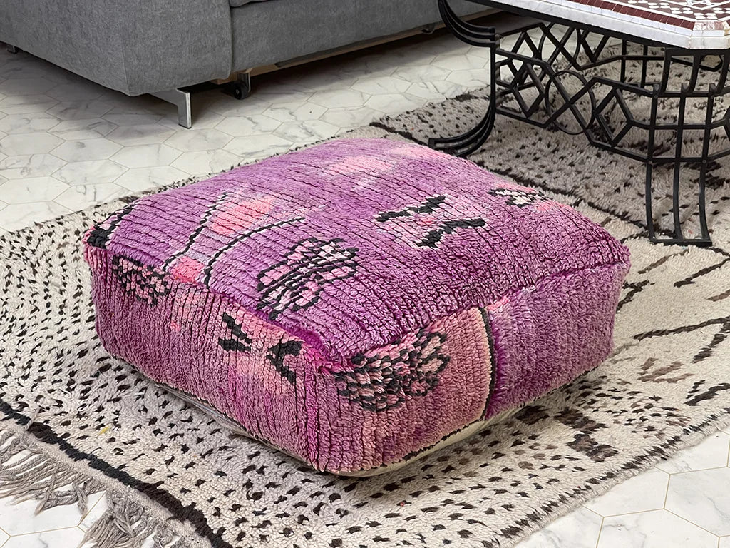 Pomegranate Tone - Kilim Pouf