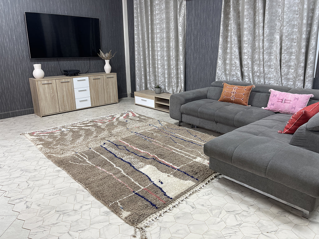 Tifelt Tranquility - 6x9ft- Beni Ourain Rug