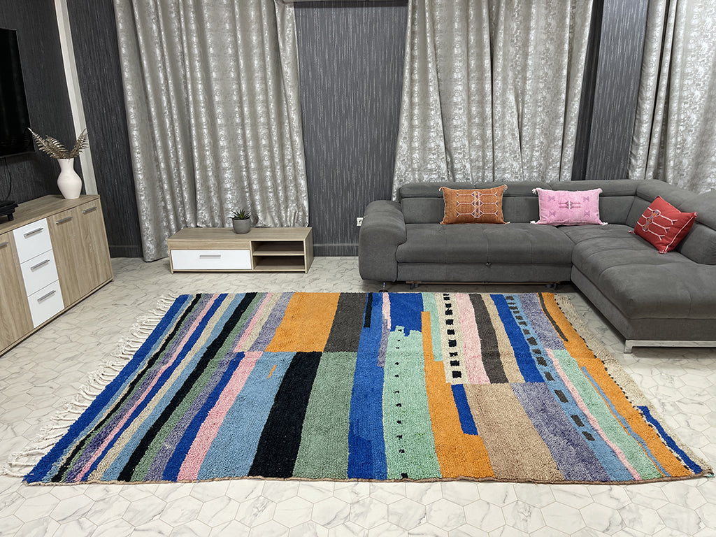 Oulmes Oasis - 7x9ft- Beni Ourain Rug