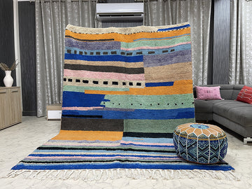 Oulmes Oasis - 7x9ft- Beni Ourain Rug