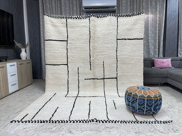 Taourirt Tranquility - 7x10ft- Beni Ourain Rug