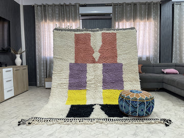 Rectangle Spectrum Rug - 6x8ft- Beni Ourain