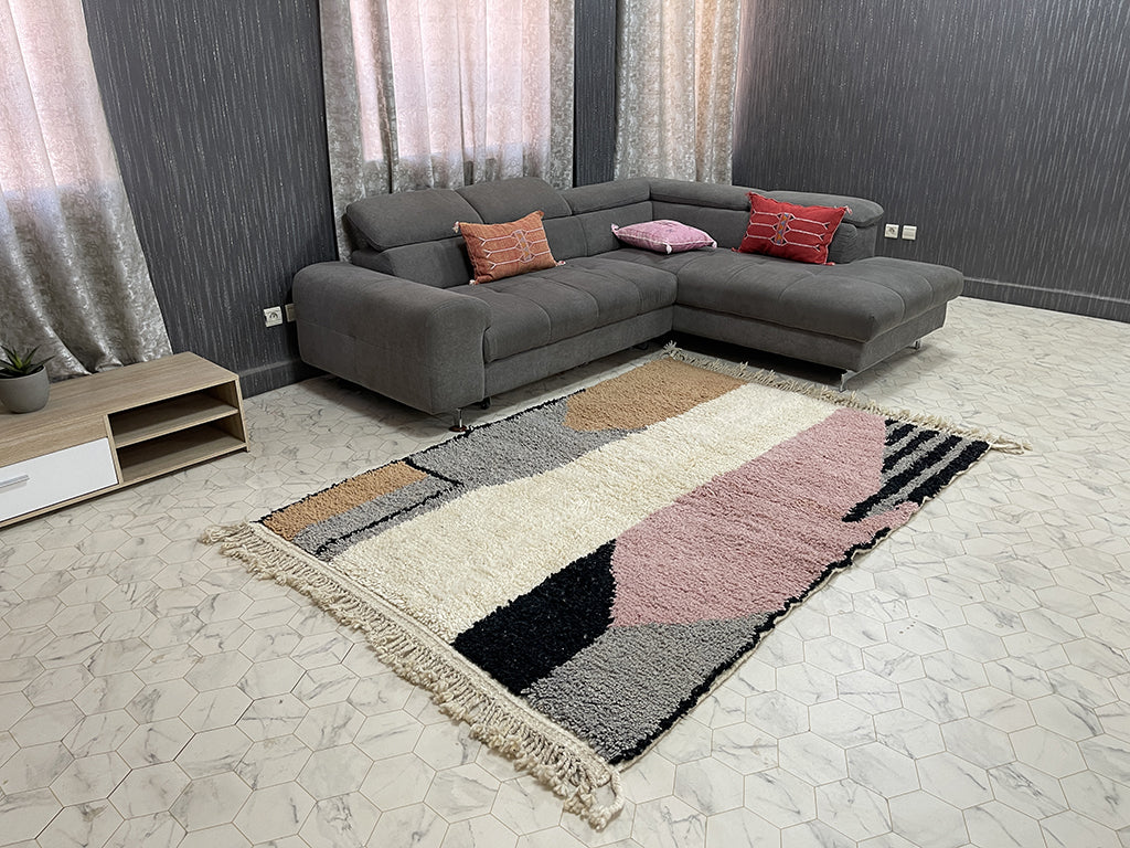 Desert Mirage Rug - 5x7ft- Beni Ourain Rug