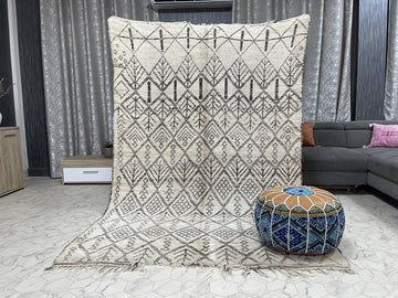 Chefchaouen Charm - 5x8ft- Beni Ourain Rug