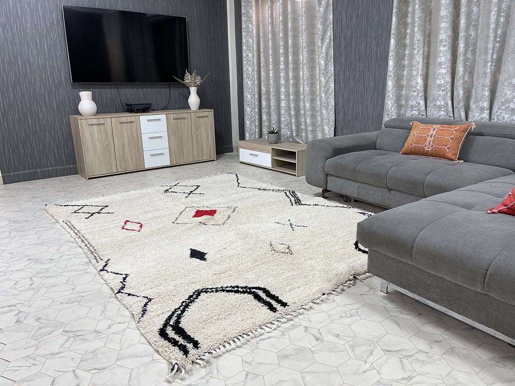 Safi Serenity - 7x9ft- Beni Ourain Rug