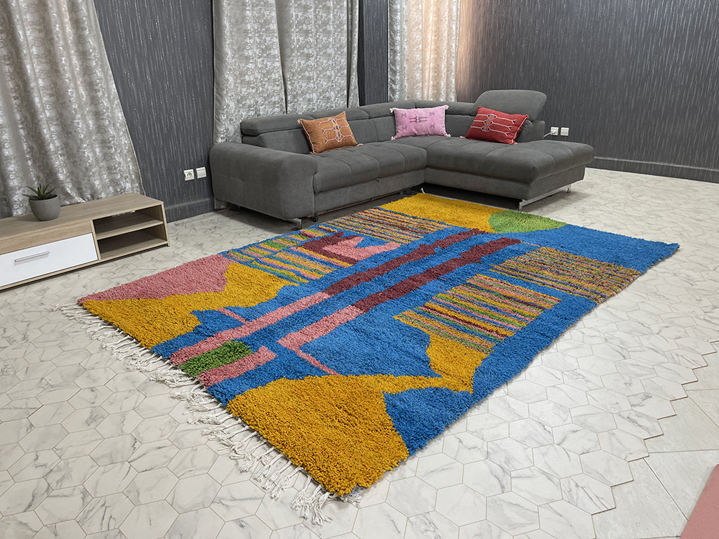 Sidi Slimane Serenity - 7x9ft- Beni Ourain Rug