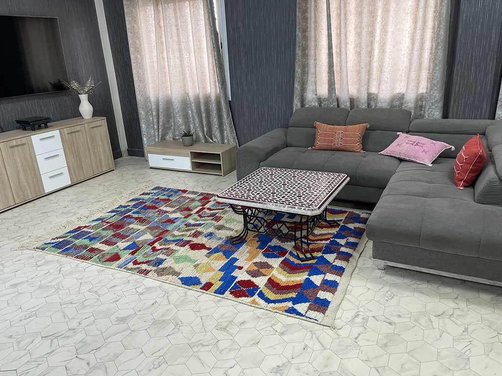 Echoes of Erosion - 5x8ft- Beni Ourain Rug