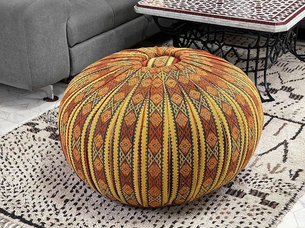 large Moroccan pouf