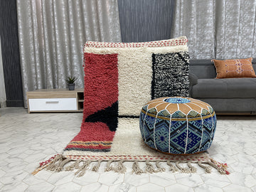 Whimsical Connections Rug - 3x5ft- Beni Ourain Rug