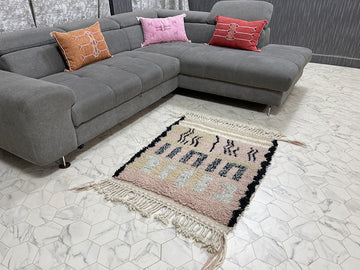 Beloved Berber Treasures Rug - 3x3ft- Beni Ourain Rug