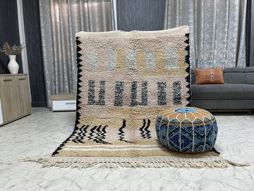 Beloved Berber Treasures II Rug - 5x6ft- Beni Ourain Rug