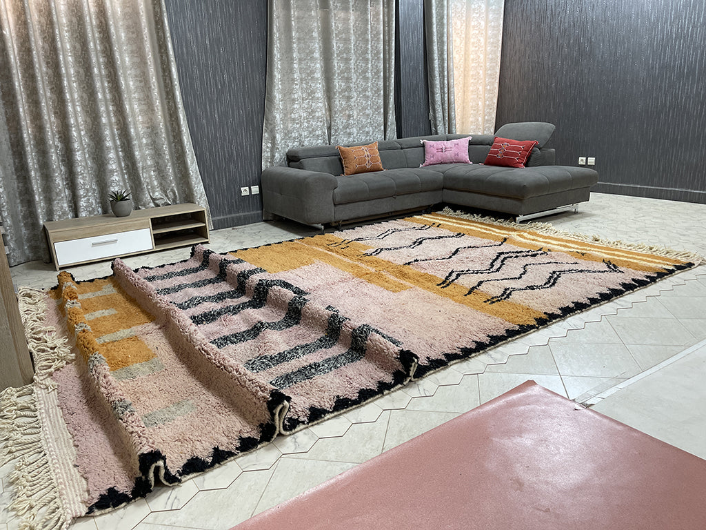 Beloved Berber Treasures Rug - 8x14ft- Beni Ourain Rug