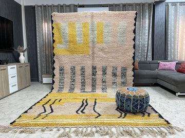 Beloved Berber Treasures Rug - 7x13ft- Beni Ourain Rug