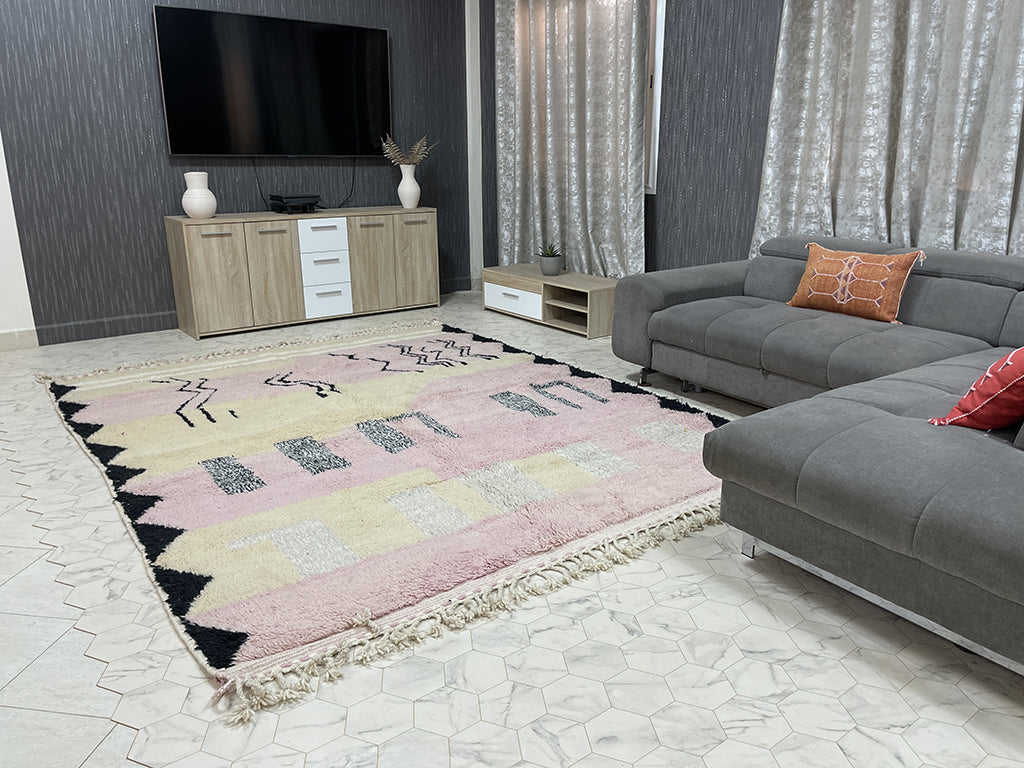 Beloved Berber Treasures II  Rug - 8x10ft- Beni Ourain Rug