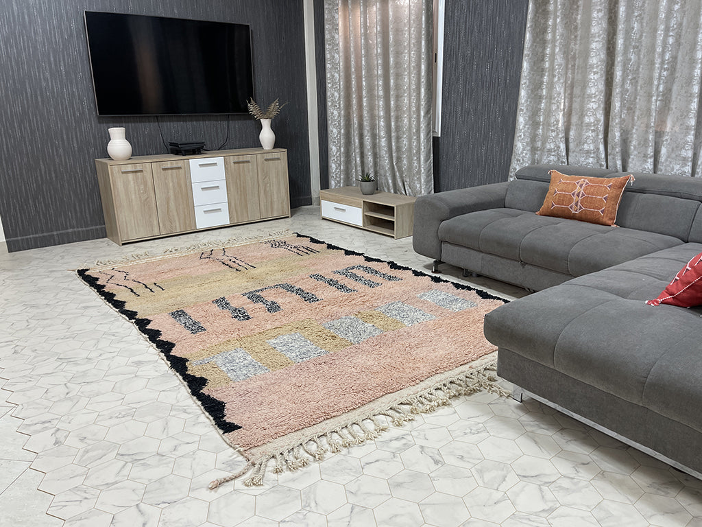 Beloved Berber Treasures II Rug - 6x10ft- Beni Ourain Rug