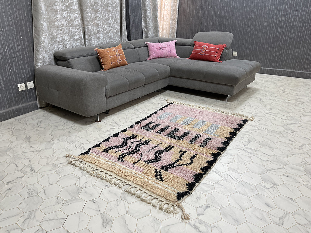 Beloved Berber Treasures III Rug - 3x5ft- Beni Ourain Rug