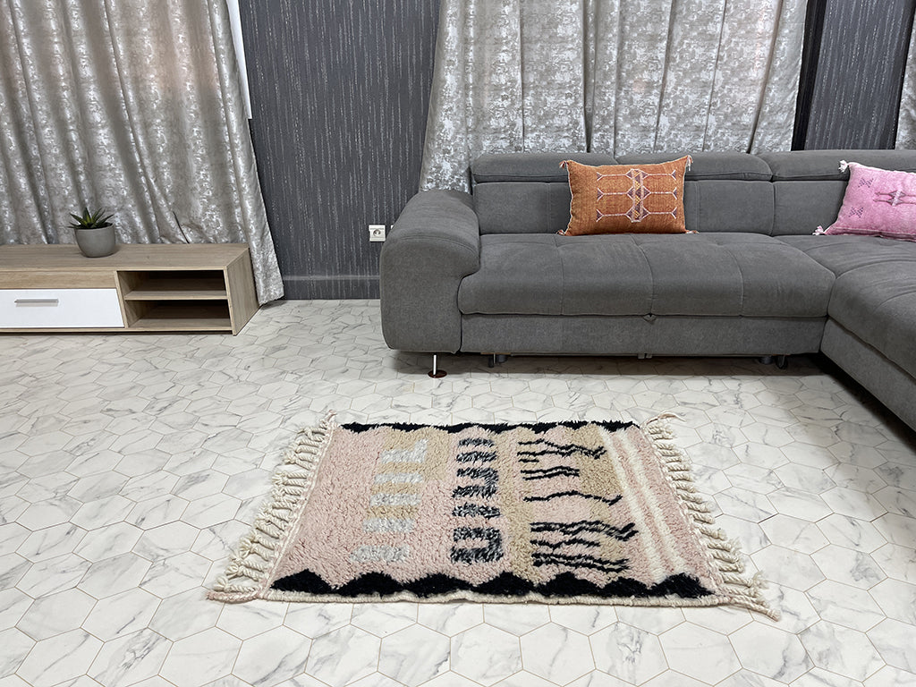 Beloved Berber Treasures II Rug  - 3x3ft- Beni Ourain