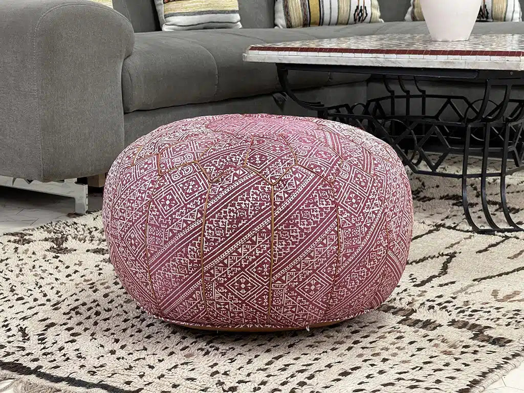 Pink Peony - Pouf