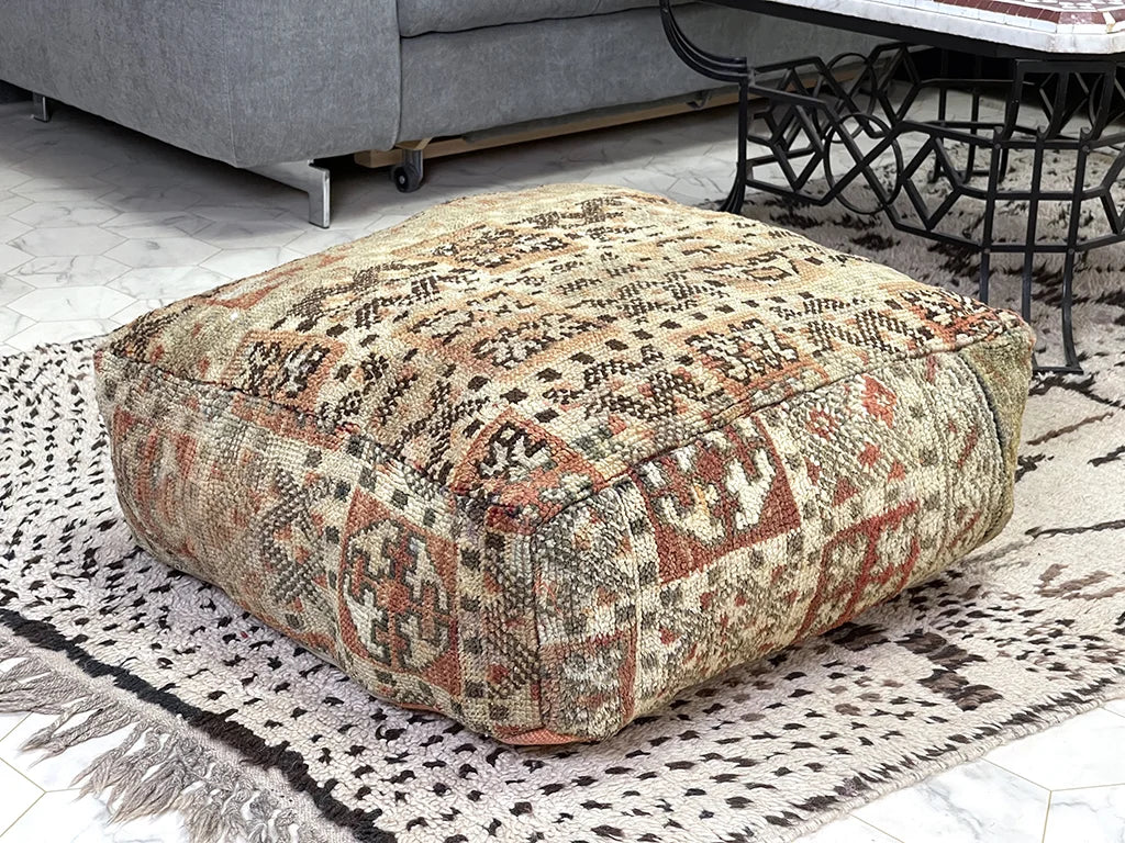 Saadian Splendor - Kilim Pouf