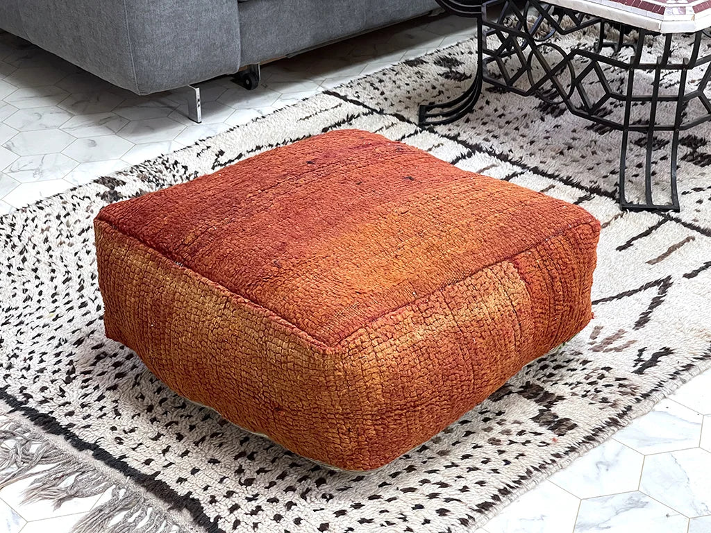 Paprika Paradise - Kilim Pouf