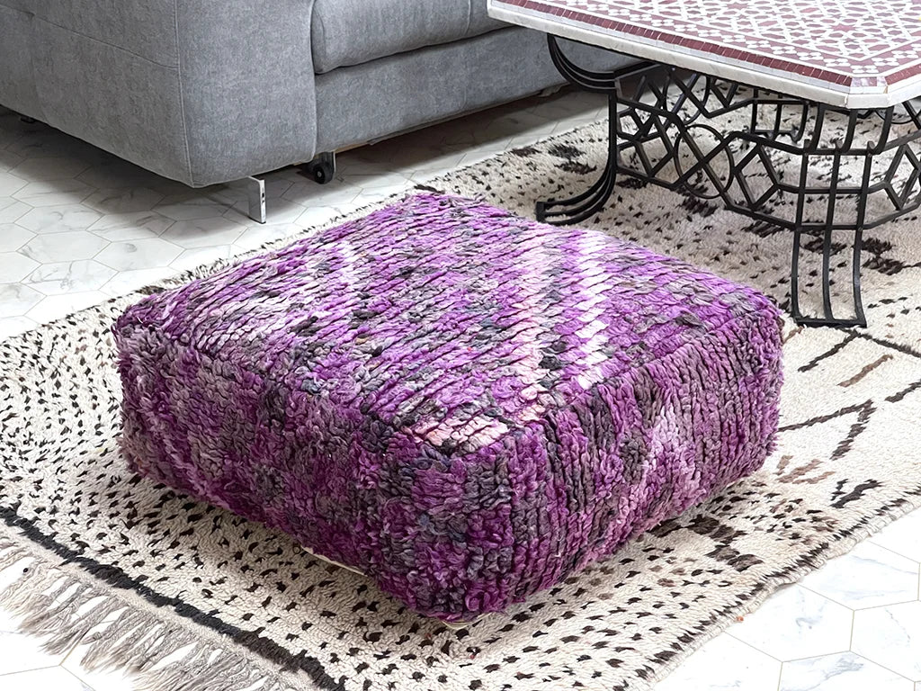 Royal Amethyst - Kilim Pouf