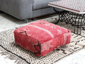 Red city - Kilim Pouf