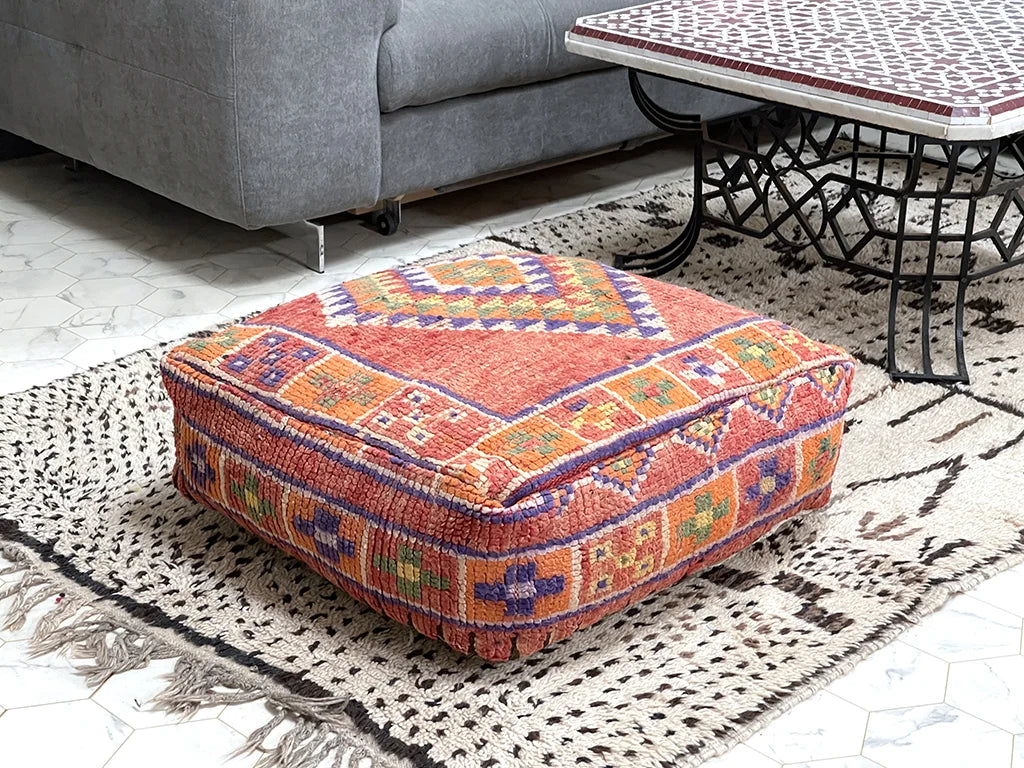 Berber Bedazzle - Kilim Pouf