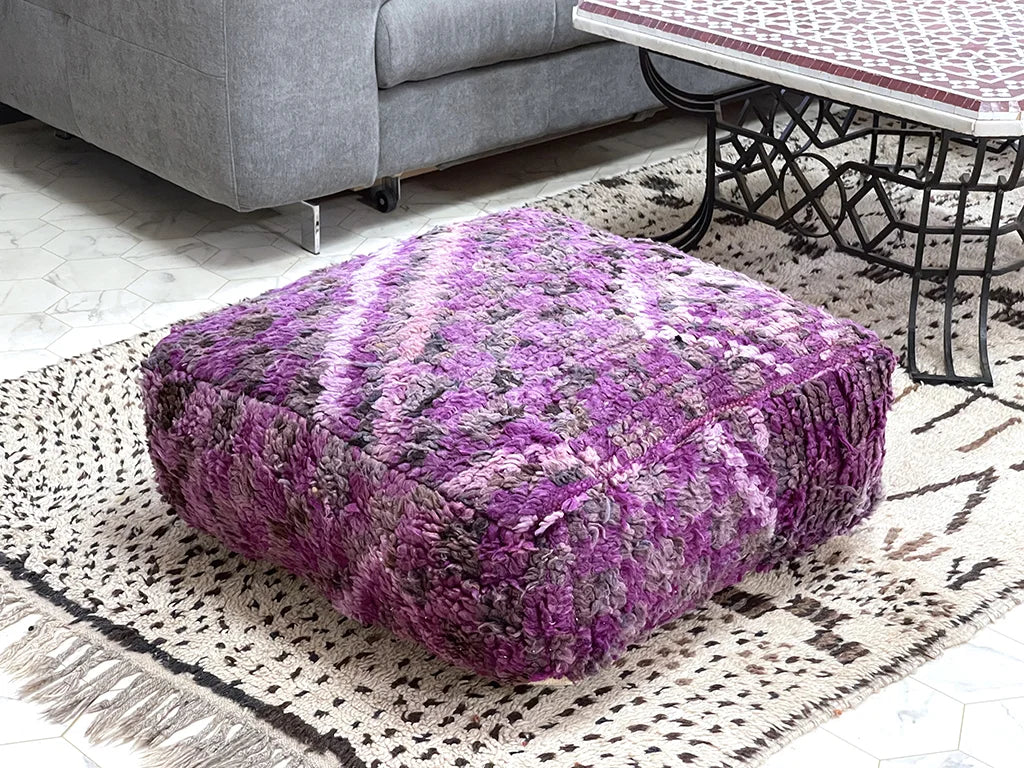 Royal Amethyst - Kilim Pouf