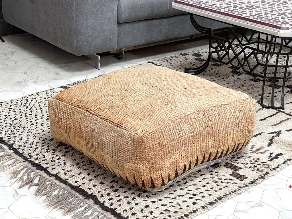 Sonoran Sand - Kilim Pouf