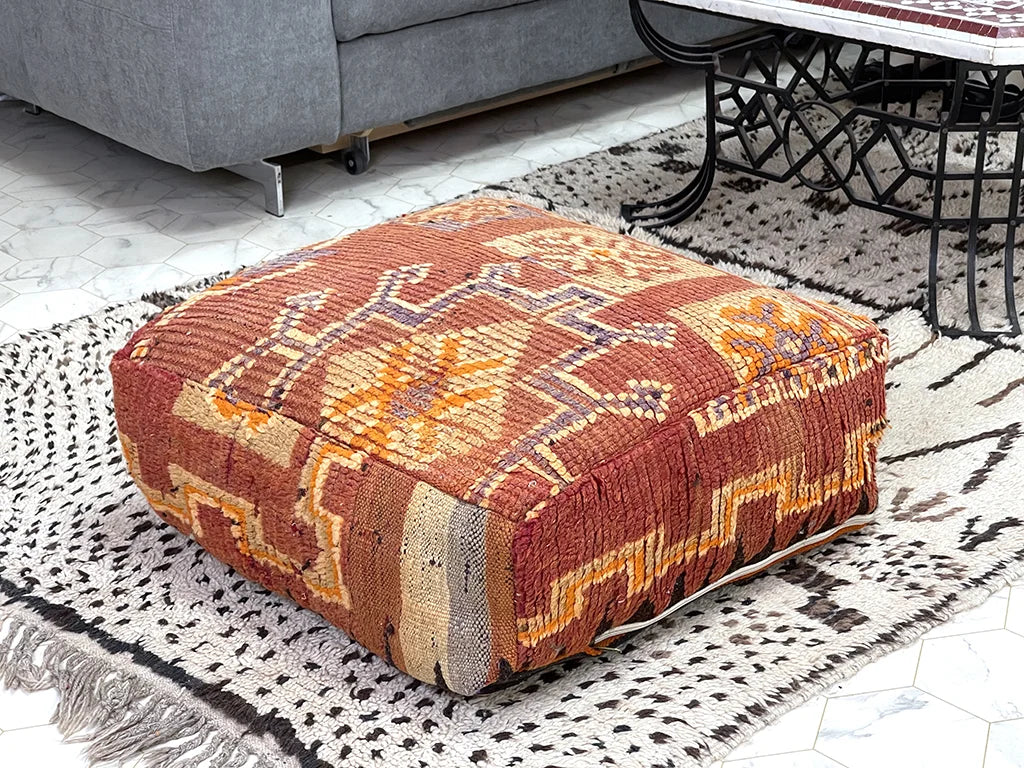 Tabernas Tawny -Kilim Pouf